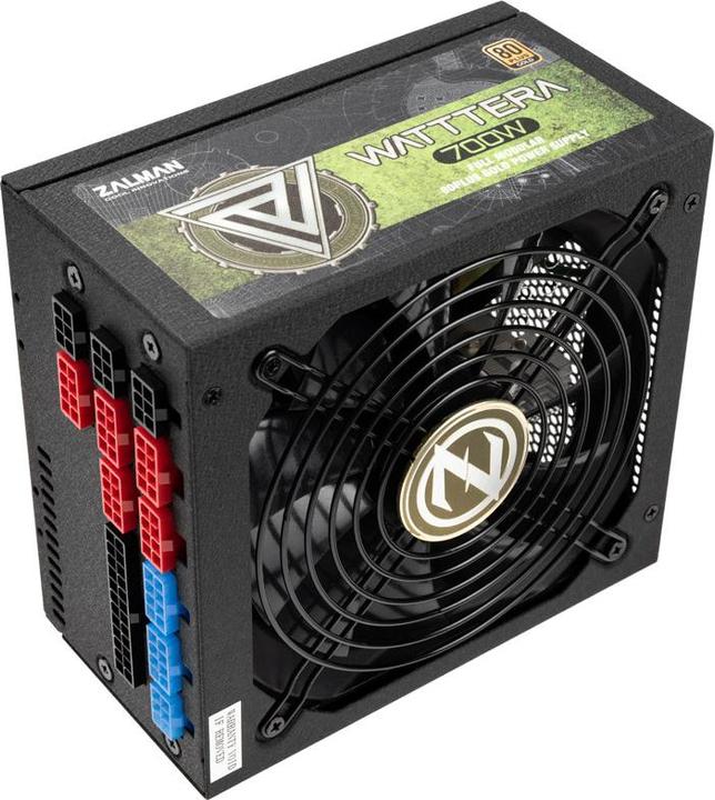 Produktbild Zalman ZM700-EBTII WATTTERA, 700 Watt 80 PLUS GOLD PSU, EU, Full Modular, Active PFC wi (700 W)