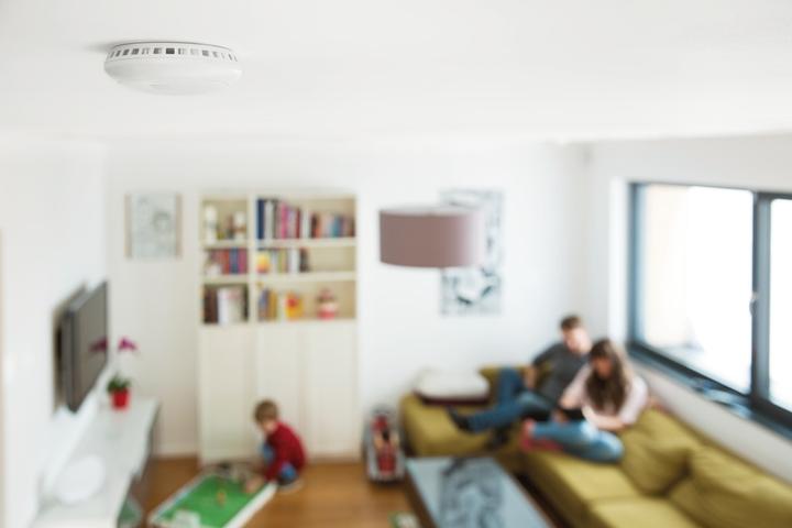 Actual product image Abus Smartvest wireless smoke and heat alarms