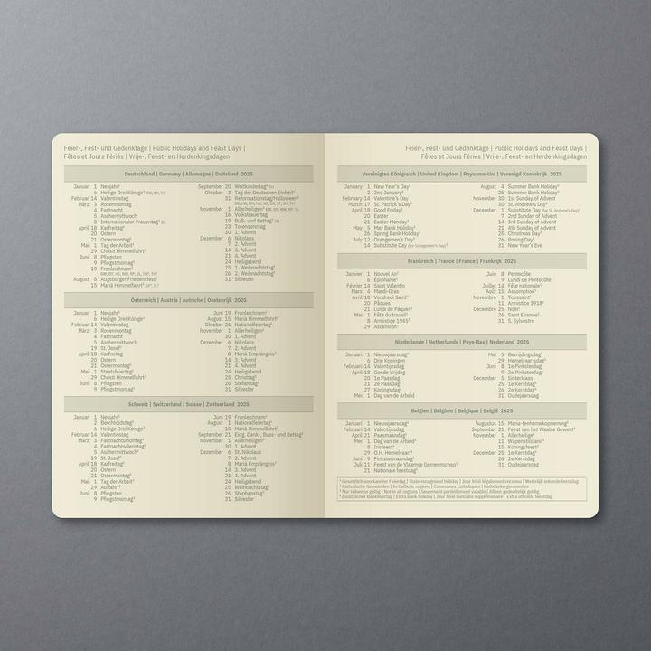 Image du produit Sigel Calendrier semainier 2025 C2522 1W/2S noir 21x13.5cm (135 x 210 mm, Allemand)