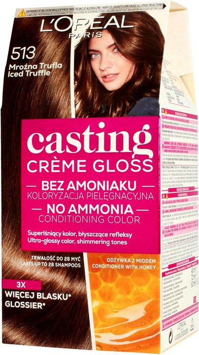 Produktbild L'Oréal Paris Creme Gloss Coloring cream no. 513 Frosty Truffle (513 Frosty Truffle)
