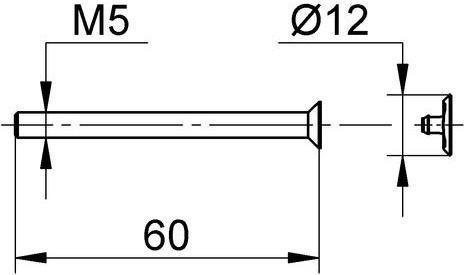 Image du produit Grohe Vis à tête cylindrique EICHELBERG 440434 pour 44043426 mitigeur bain-douche encastré chromé...