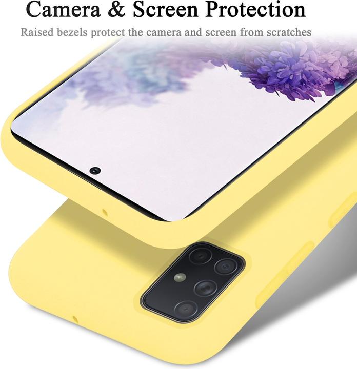 Actual product image Cadorabo TPU Liquid Silicone Case Cover (Samsung Galaxy A71)