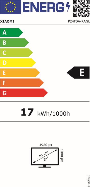 Energie-Label Xiaomi A24i (1920 x 1080 Pixel, 23.80")