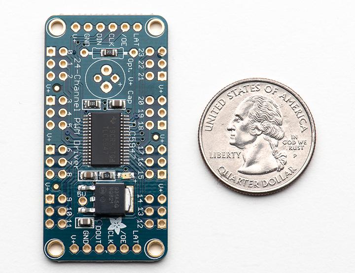 Actual product image Adafruit 24-Channel 12-bit PWM LED Driver TLC5947 (SPI) (Various)