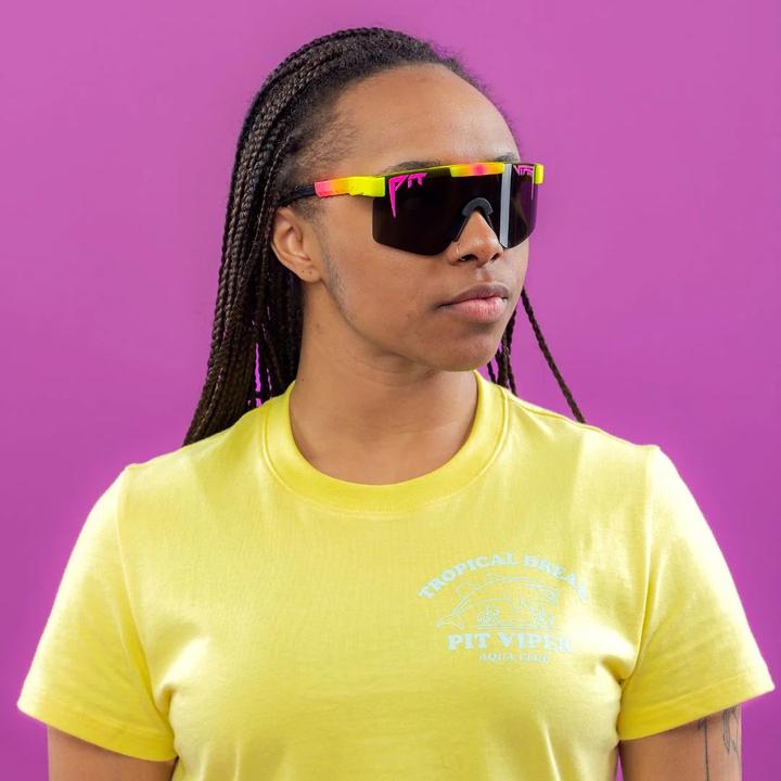 Image du produit Pit Viper The Originals The Italo Polarized (jaune-rose, Fumée polarisée)