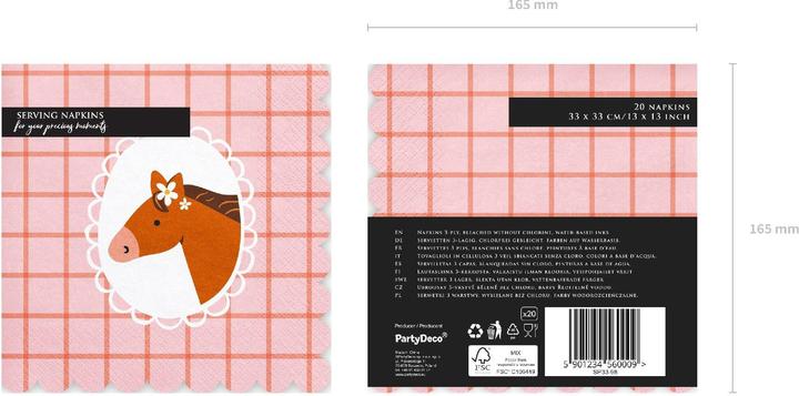 Immagine prodotto Partydeco Tovaglioli di carta (12 x, 33 x 33 cm)