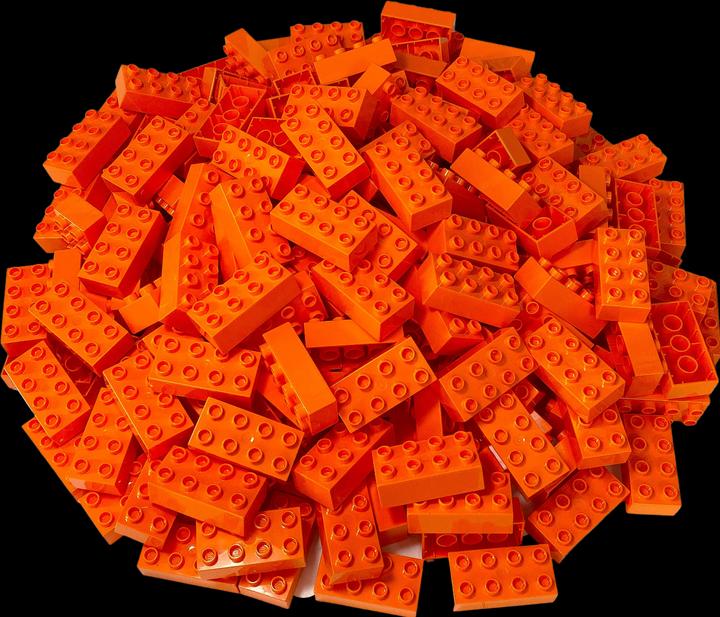 Immagine prodotto LEGO Mattoncini Duplo 2x4 arancione - 40 pezzi - mattoncini base 3011 NUOVO (3011)