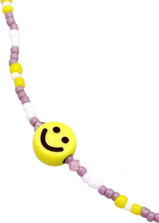 Actual product image Elli Multi-Color, Smiley (925 Sterling silver gold-plated, Glass crystal, Glass, Plastic, 36 cm)