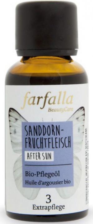 Immagine prodotto Farfalla SANDDORNFRUCHTFLEISCH Organic Care Oil | After Sun (Olio corpo, 30 ml)