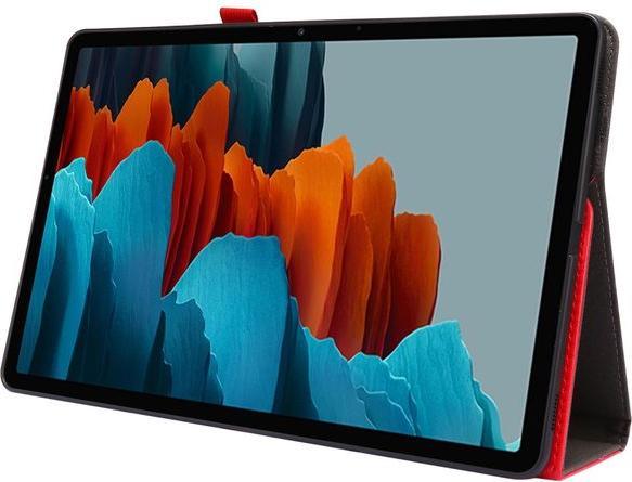 Produktbild MU Classic Zweifach faltbare Crazy Horse Leder Case Hülle (Galaxy Tab S7+)