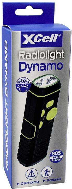 Produktbild XCell Radiolight Dynamo LED Taschenlampe akkubetrieben, dynamobetrieben 30 lm 1 (15.60 cm, 30 lm)