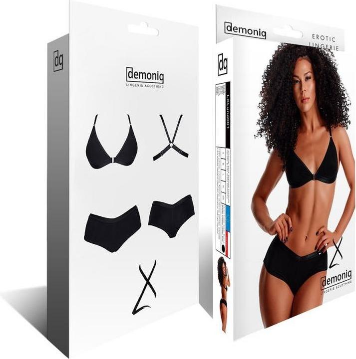 Produktbild Demoniq Soft-BH Set in schwarz (Einzelpack, XL)