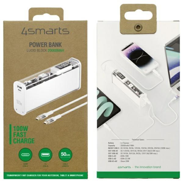 Produktbild 4smarts Lucid Block (20000 mAh, 100 W, 74 Wh)