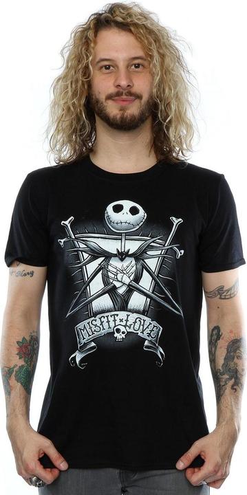 Immagine prodotto Dick Smith Maglietta Misfit Love Jack Skellington Uomo in cotone (M)