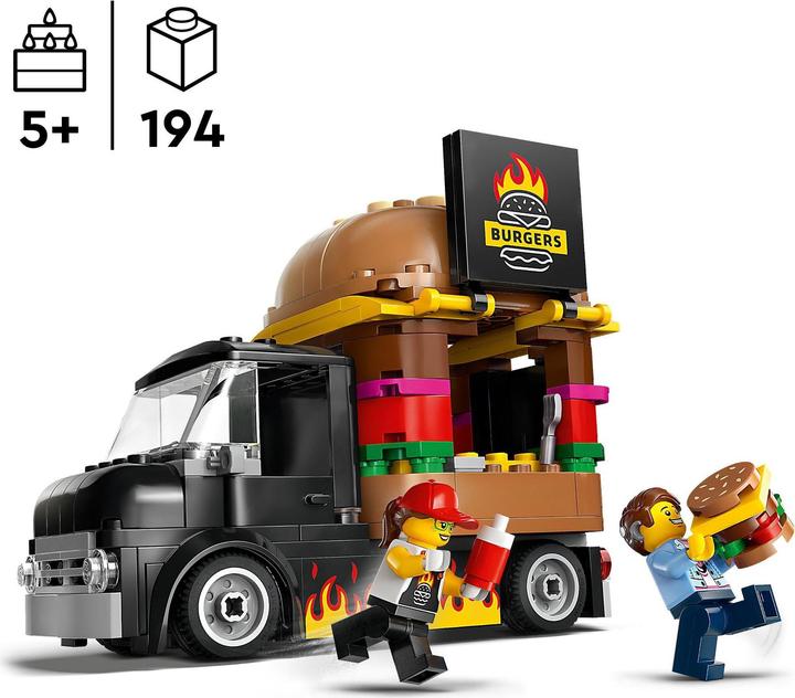 Immagine prodotto LEGO Camioncino degli hamburger (60404, LEGO City)