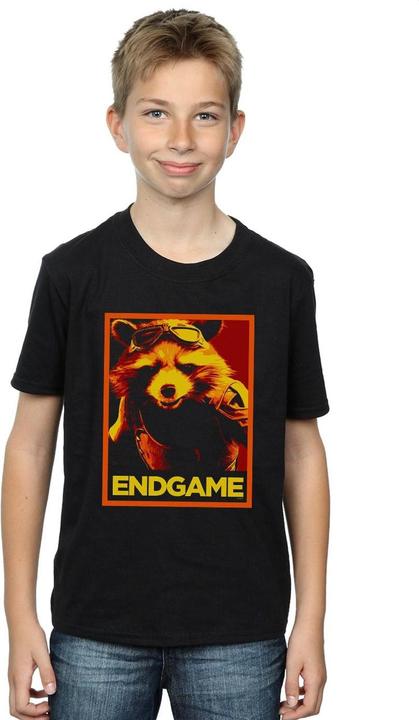 Produktbild Avengers Endgame Rocket Poster TShirt Jungen (140, 146)