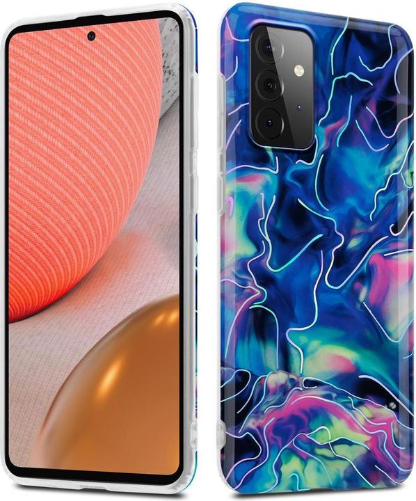 Produktbild Cadorabo IMD TPU Bunter Marmor Cover (Samsung Galaxy A72)
