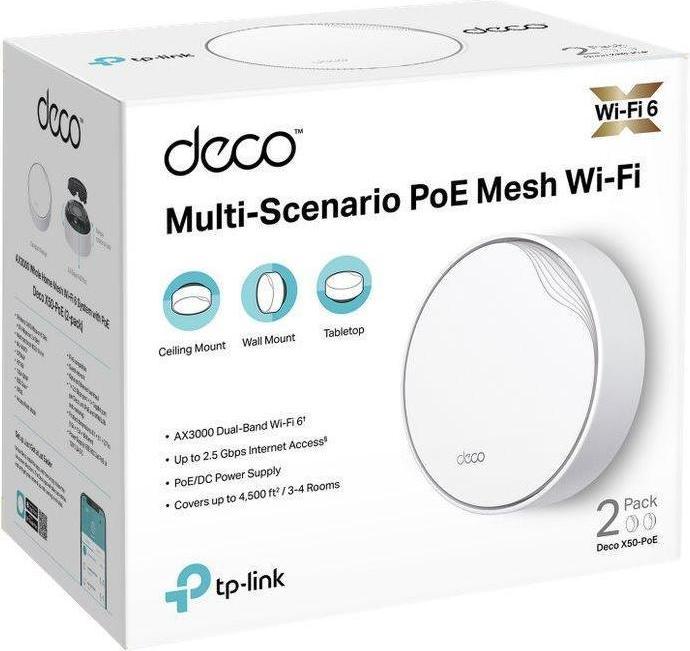 Actual product image TP-Link Deco X50-PoE (2-pack)