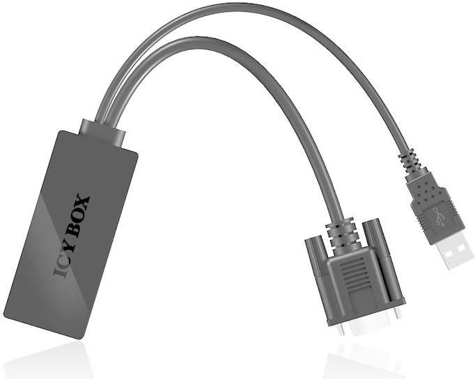 Image du produit Icy Box USB 2.0 & VGA vers (HDMI, 22 cm)