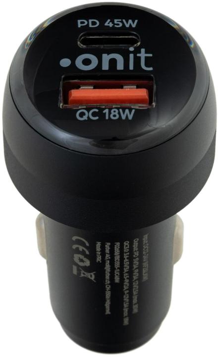 Onit Autoladegerät Dual 63 W PD, Stromanschluss Seite A