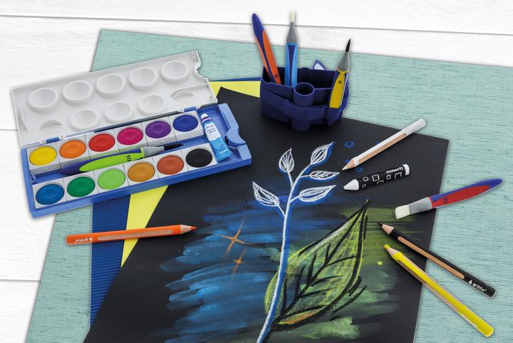 Image du produit Pelikan Coffret de crayons de couleur 8+1ST Griffix WV assortis (Couleurs assorties, crayon inclus, 10 x)