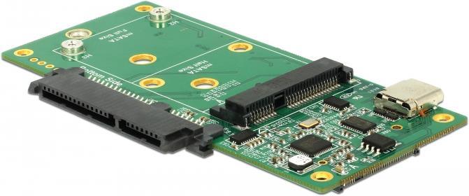 Produktbild Delock SATA / M.2 / mSATA zu USB Type-C Konverter
