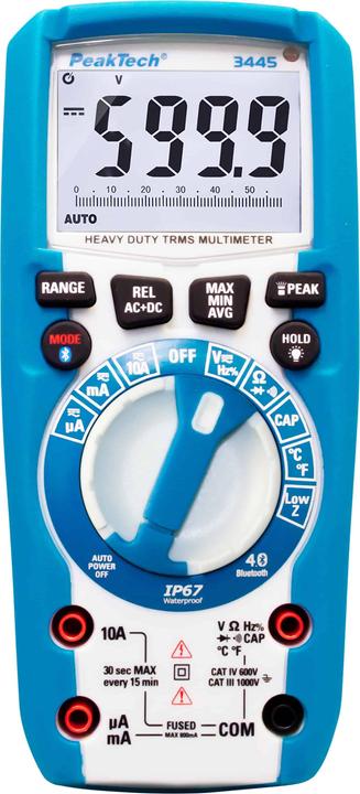 Actual product image Peaktech P 3445 True RMS digital multimeter (CAT III 1000V, CAT IV 600V)