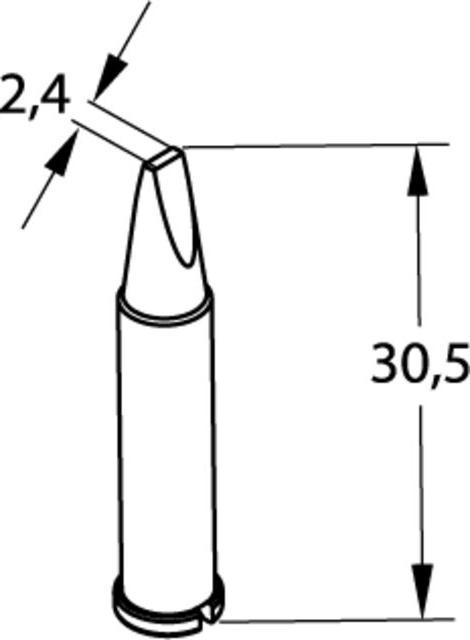 Immagine prodotto Kurtz Ersa Punta saldatore Ersadur, no piombo 2,4mm (Punta di saldatura)