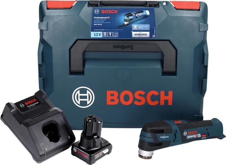 Actual product image Bosch Professional GOP 12V-28 Cordless Brushless Multi-Cutter with StarlockPlus + 1x Battery GBA 12