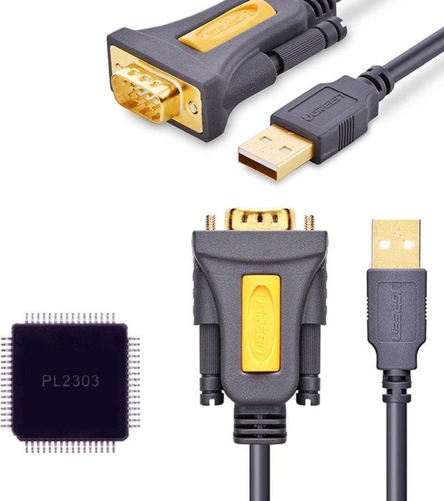 Produktbild Ugreen Kabel USB do RS-232 CR104, 1.5m (black) (1.50 m)