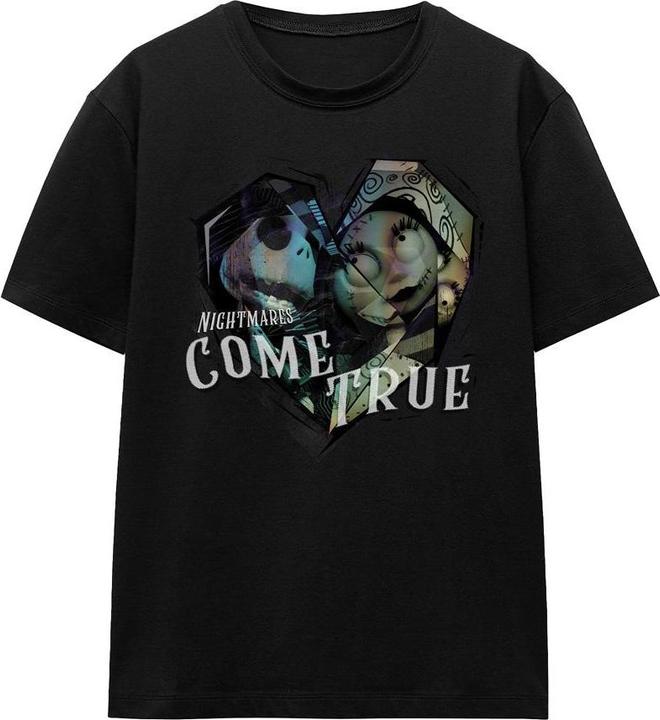 Actual product image The Nightmare Before Christmas Unisex Adult Nightmares Come True T-Shirt (L)