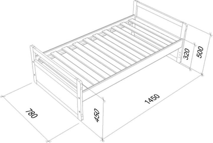 Image du produit Montessori Bodenbett (140 x 70 cm)