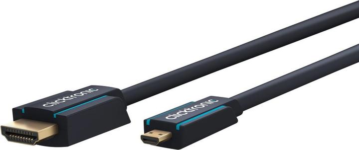 Actual product image clicktronic micro HDMI (Typ D) — HDMI (Typ A) (2 m, HDMI)