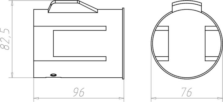 Image du produit Kaiser boîtier à encastrer ThermoX LED 9320-11f.luminaires DA -O70mm ET jusqu'à 85mm