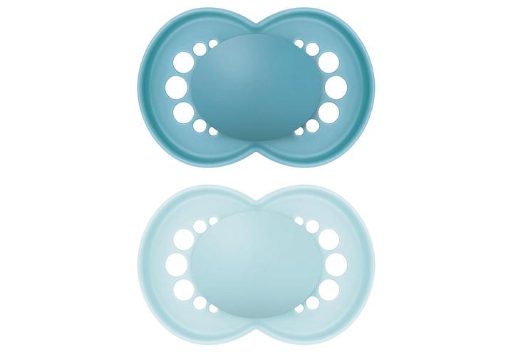 MAM Ori.matt silicone 16+ blue 2pcs (2 x, from 16 m.)