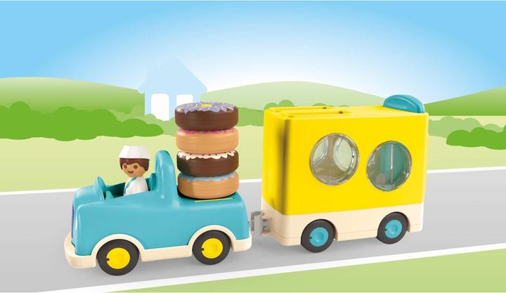 Image du produit Playmobil Verrückter Donut Truck mit Stapel- und Sortierfunktion (71702, Playmobil Junior)