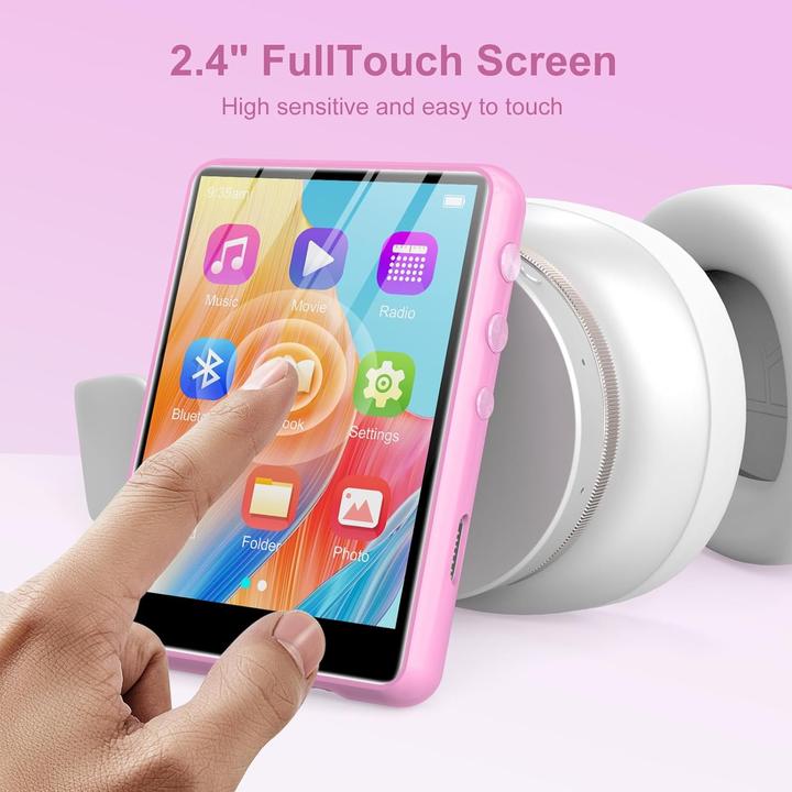 Image du produit Zaqe Lecteur MP3 M4-rose avec Bluetooth (64 Go)