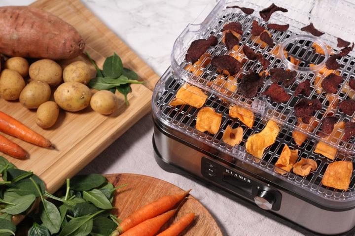 Image du produit KLAMER Dörrautomat 400W, Edelstahl mit 5 Einlegefächern, BPA frei