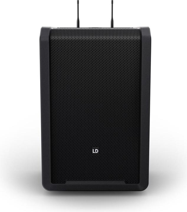 Produktbild LD Systems ANNY® 10 HHD 2 B5 - 10" Mobiler Bluetooth® PA-Lautsprecher mit Akku, Mixer und 2x Funkmikrofon (1x 80 W)