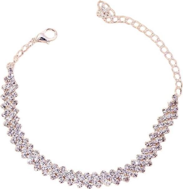 MU Style Cavigliera con diamante della serie Glem (Metallo)