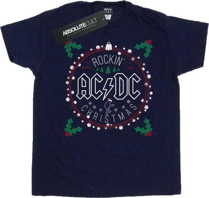 AC/DC Jungen Weihnachten Kreis TShirt
