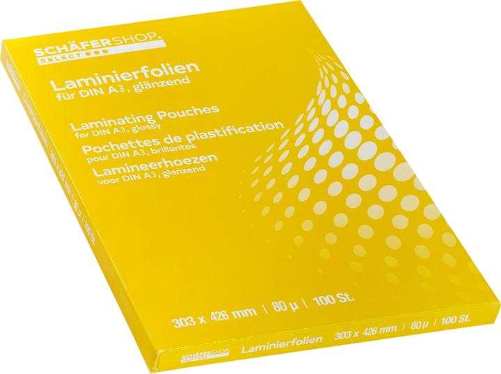 Immagine prodotto Schäfer Shop Pellicole di laminazione (A3, 100 Pezzo/i, 80 µm)