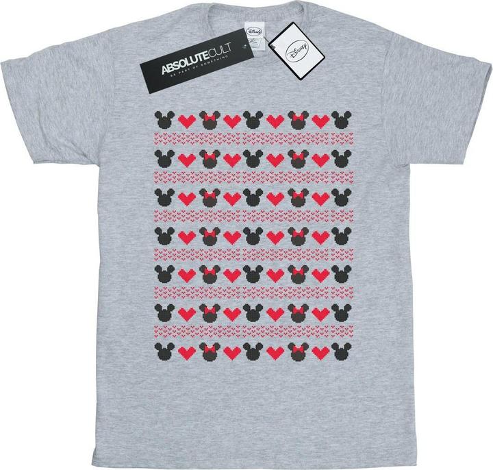 Immagine prodotto Disney Mickey And Minnie Christmas Hearts Maglietta Ampia Donna (M)