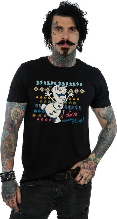 Actual product image Disney Mens Frozen I Love Warm Hugs T-Shirt (XXL)