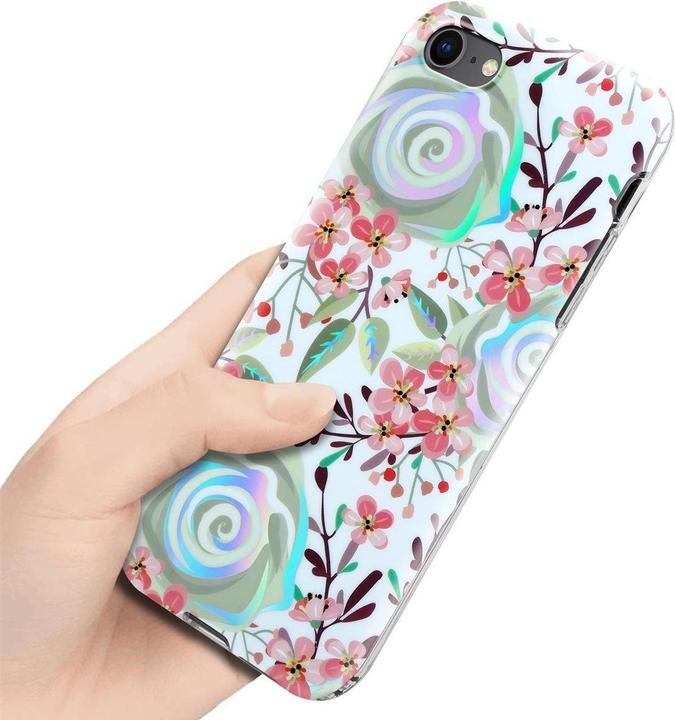 Actual product image Cadorabo IMD TPU Colorful Flowers & Leaves Cover (Apple iPhone 7, Apple iPhone SE (2nd Gen))