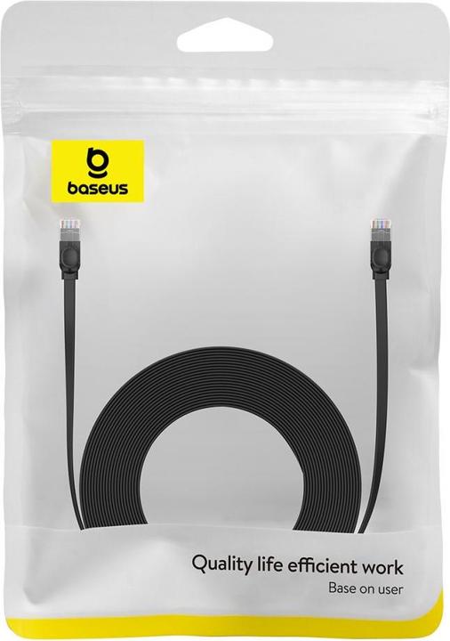 Produktbild Baseus Flat Cable Ethernet RJ45, Cat.6, 12m (black) (CAT6, 12 m)
