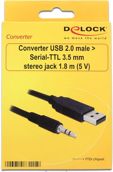 Image du produit Delock USB A – 3.5mm Klinke (1.80 m, USB)