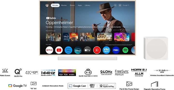 Produktbild TCL 55A300 PRO NXTVision (55A300 PRO) (55", QLED, 4K, 2024)