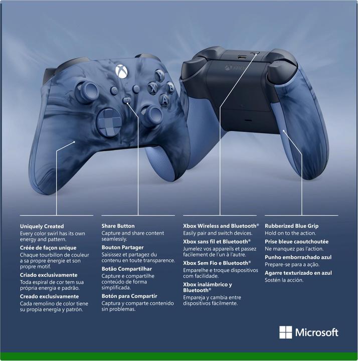 Immagine prodotto Microsoft Xbox Wireless Controller - Stormcloud Vapor (Special Edition) (Xbox Series X, Xbox Serie S, PC)