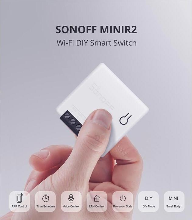 Actual product image Sonoff Mini R2 (Switch actuator)